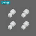 thumbnail image 3 of Uxcell 30 Set M2x6mm Nylon Plastic Cross Round Head Screw Phillips Bolts Hex Nuts Flat Washers Assortment Kit, Metric Full Thread Bolt Fasteners for DIY Machine Assembly, White, 3 of 7