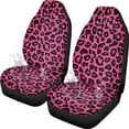 thumbnail image 7 of Uorisanigo Pink Leopard Car Seat Covers Waterproof Car Seat Covers Full Set of 2 Easy Installation Breathable Front Seat Cover Cars Accessories Suitable for Cars, SUV and Trucks, 7 of 7