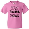 thumbnail image 3 of Inktastic My Dad is a Teacher and a Hero Youth T-Shirt, 3 of 5