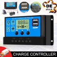 thumbnail image 1 of Regulador de panel de controlador de cargador solar MPPT de 12 V-24 V con pantalla LCD digital USB, 1 of 5