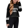 thumbnail image 4 of Ketyyh-chn99 Girls Pullover Hoodies Sweatshirt Toddler Sweatshirt Girls Zipper Hoodie Youth Cute Oversized Hooded Half Zip Sweatshirt with Pocket 2025 Winter Trendy Clothes Size for 8-9 Years,Black, 4 of 4