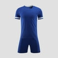 thumbnail image 2 of Boys 2 Pack Soccer Set Football Team T-shirt Shorts Short Sleeved Practice Outfits Practice Sports Clothes Suit, 2 of 4