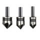 thumbnail image 5 of Biselador de cinco hojas para carpintería, 3 piezas, biselador negro de acero con alto contenido de carbono, 5 of 5