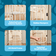 thumbnail image 4 of Carlson Pet Products Metal Expandable Dog Gate, White, 38"L x 32"H, 4 of 12