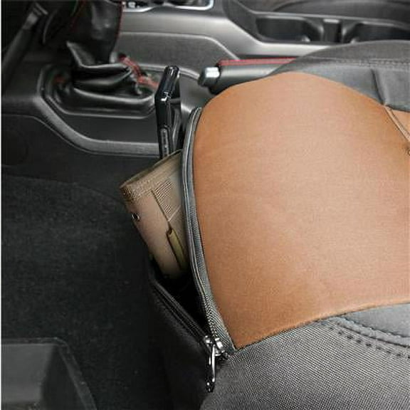 Smittybilt GEN2 Neoprene Front and Rear Seat Cover Kit (Black/Tan) - 577125