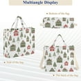 thumbnail image 6 of FORMRS Womens Corduroy Tote Bag Crossbody Shoulder Handbag with Pocket, Green Christmas House, 6 of 7