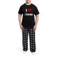 thumbnail image 5 of CafePress - I Love Jesus Men's Dark Pajamas - Men's Dark Loose Fit Cotton Pajama Set, 5 of 7