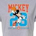 thumbnail image 3 of Disney - Mickey Jump Shot - Juniors Cropped Cotton Blend T-Shirt, 3 of 5