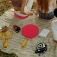 thumbnail image 4 of Baluue 2Pcs Camping Seat Cushion Pad Dark Red Outdoor Cushion Made with Polyester and PP, 4 of 6