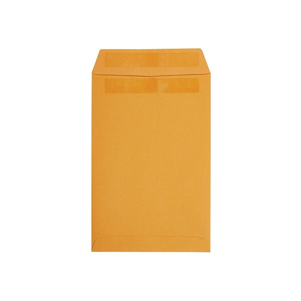 Staples SelfSealing Kraft Catalog Envelopes 6" x 9" Brown 100/BX