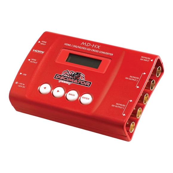 Decimator MD-HX HDMI y SDI convertidor Cruzado con Escala y conversión de Velocidad de Cuadro