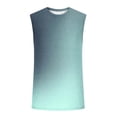 thumbnail image 2 of Eltusu Men's Tank Tops, Fashion Crewneck Pullover Sleeveless Athletic Tee Shirts Mint Green Size S, 2 of 4