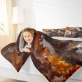 thumbnail image 4 of Homewish Wild Wolves Full Size Comforter Sets,Autumn Fall Maples Bedding Comforter Set,Jungle Animal Bedding Sets For Boy,Breathable Home Decor Reversible,3 Pieces, 4 of 8
