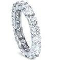 thumbnail image 3 of Pompeii 3ct Trellis Diamond Eternity Wedding Ring 14K White Gold (I/J,I2-I3), 3 of 4