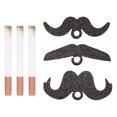 thumbnail image 4 of Bigotes falsos y cigarrillos, novedoso disfraz de cosplay con barba para fiesta de Halloween., 4 of 14