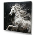 thumbnail image 2 of Designart "Simplified Galloping Horse" Unicorns Wall Art Prints, 2 of 7