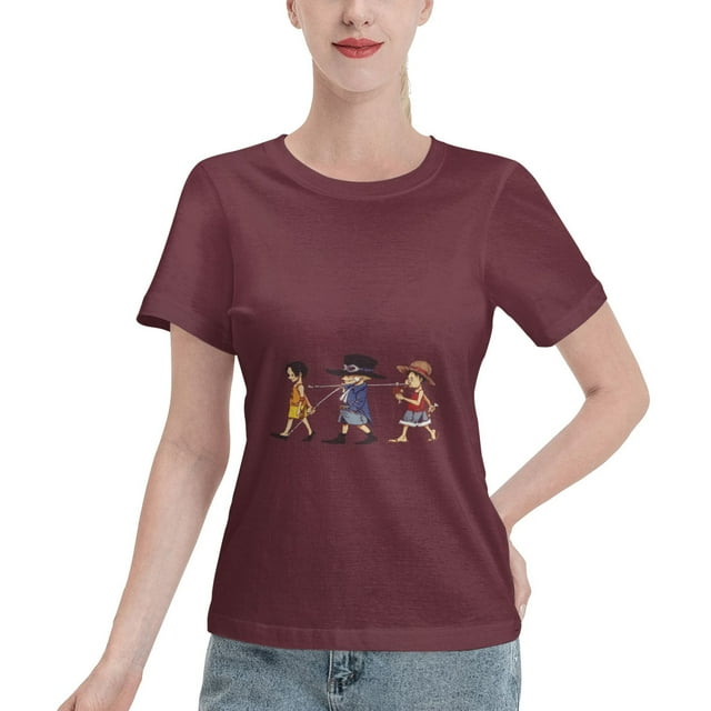T-Shirt Basique à Manches Courtes pour Femmes une Pièce