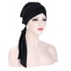 thumbnail image 4 of Gorro de cola larga de lino de cristal de color sólido, pañuelo para la cabeza simple multicolor, gorro de quimioterapia, 4 of 6