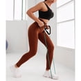 thumbnail image 6 of Aoiroe Leggings for Women,Work Out Leggings Leggings For Women Tummy Control Plus Size Yoga Pants Capri Workout Yoga Pants Workout Leggings Fitness Clothing Coffee L, 6 of 8