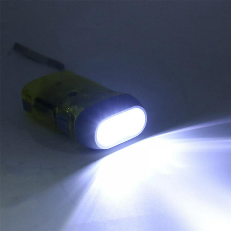 Hand Crank Flashlight-Camping-Home-Car-No Battery-LED Bright Light