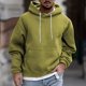 thumbnail image 2 of Men's Solid Color Plush Warm Coat Fleece Sweater Casual Coat Pocket Sweater Autumn Winter Coat M, 2 of 5