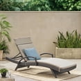 thumbnail image 2 of GDF Studio Olivia Outdoor Wicker Adjustable Chaise Lounge with Cushion, Gray and Charcoal, 2 of 9