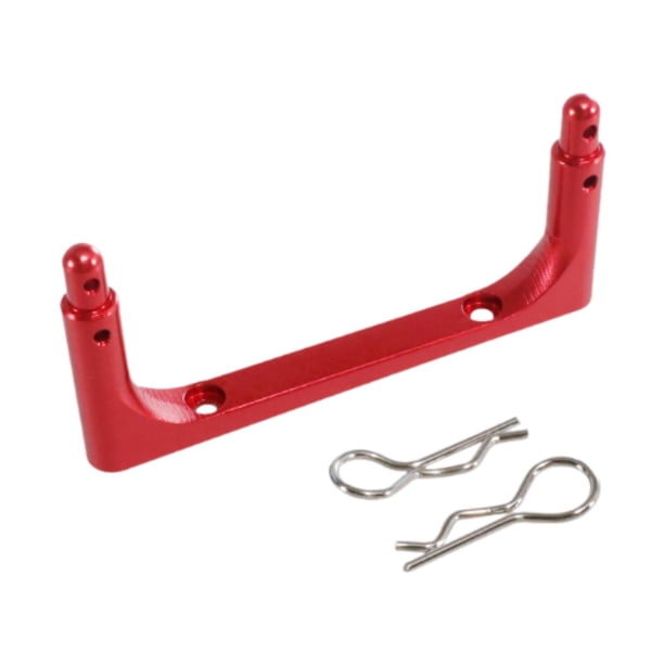 Pilar de carrocería frontal de metal RC, pieza de repuesto para coche RC de alto rendimiento con tornillos Rojo