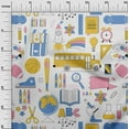 thumbnail image 3 of oneOone Cotton Poplin Yellow Fabric Kids Craft Projects Decor Fabric Printed By The Yard 42 Inch Wide, 3 of 4