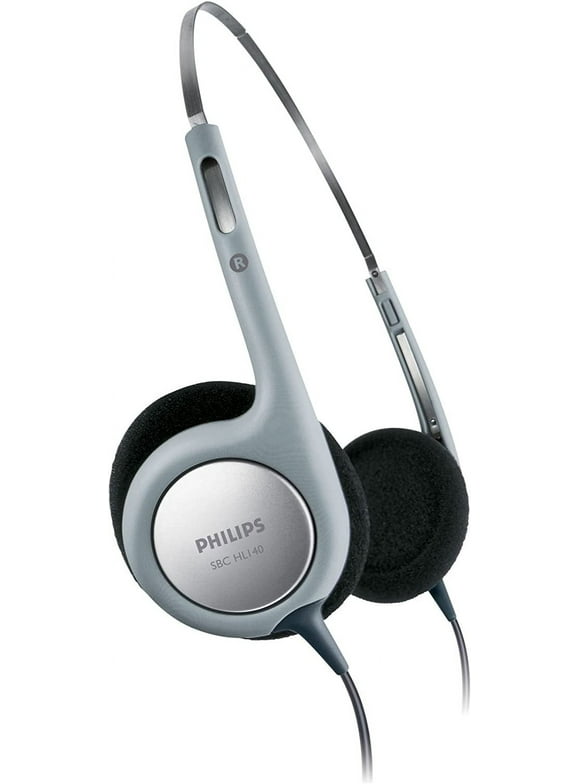 Philips SBCHL140/10 Ultra Lightweight On-Ear Cabled Headphones (Gray)