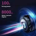 thumbnail image 4 of Qaailabf Wireless Bed Vacuum Cleaner with UV-C Sterilization, 100W High Power Dust Mite Remover, 8000 Vibrations/Min, 99.99% Removal Rate, 250ML Capacity, Rechargeable 1800mAh Battery for Mattress, 4 of 8