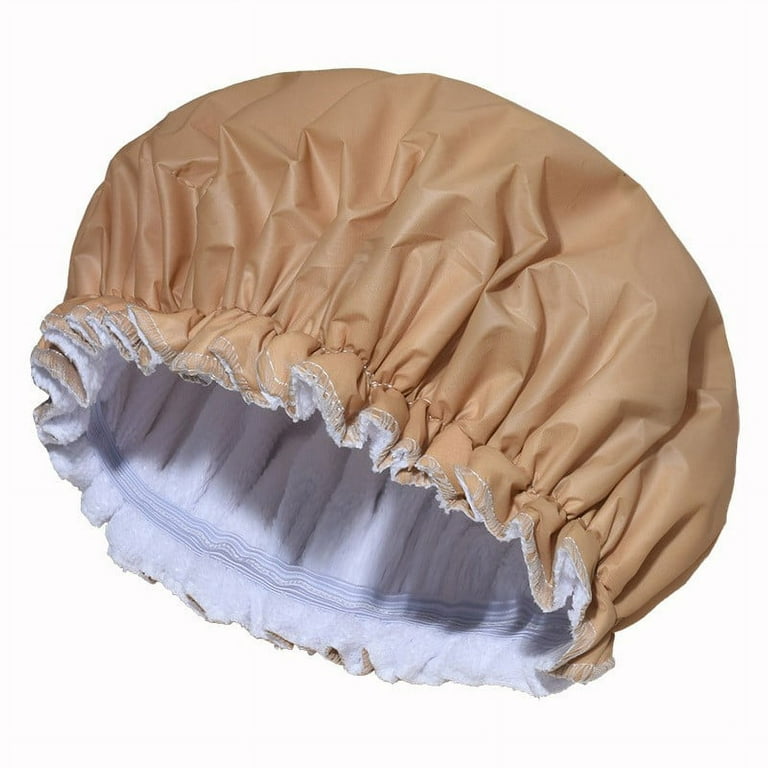 3 Packs Shower Cap Reusable Waterproof Shower Bonnet, Terry  display picture 1
