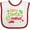 White and Red, variant on Inktastic Happy Cinco De Mayo with Lime and Red Pepper Boys or Girls Baby Bib
