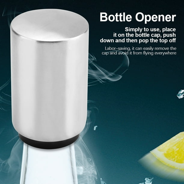 Destapador de cerveza,Abridor de botellas acero inoxidable automático para botellas de vino, cerveza de soda, tapas de vidrio EOTVIA No