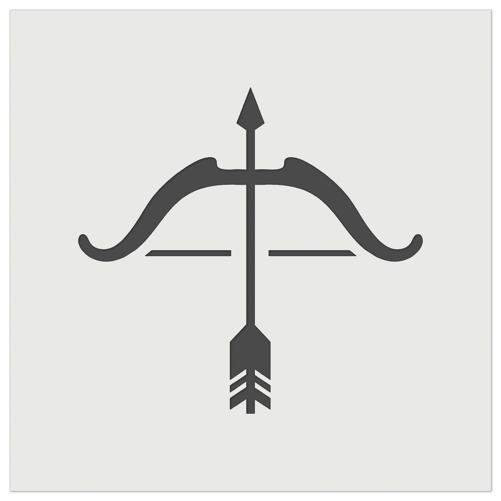 Archery Bow and Arrow DIY Cookie Wall Craft Stencil - 4.5 Inch