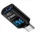 thumbnail image 2 of 2 Adaptador USB 3.2 con Pantalla LED Digital, 10 Gbps, 36-60 W, Medidor de Potencia, Probador, Chip Inteligente, Transmisión de Datos, Extensión USB C A, 2 of 6
