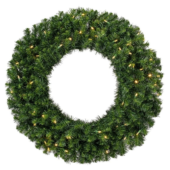 Vickerman 36" Douglas Fir Artificial Christmas Wreath, Warm White LED Lights