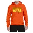 thumbnail image 2 of The Best Wifey in the Universe | Mens and Womens Mother's Day Hooded Sweatshirt Graphic Hoodie, Orange, X-Large, 2 of 4
