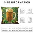 thumbnail image 5 of Throw Pillow Cover, Couch Pillow Covers,Throw Pillow Case, St Patrick's Day Beer Pattern, Pillow Covers Decorative, Pillow Covers, 5 of 5