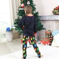thumbnail image 6 of "Let’s Get Lit" Family Christmas Pajamas Matching Sets – 2 Piece Holiday Xmas PJs with Christmas Light Print, Festive Sleepwear Outfits for Couples and Families, 6 of 7