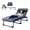 74.8inch  Gray + Blue, variant on Lightweight & Easy-to-Store Patio Lounge Chair | PETGLE Folding Camping Cot with Soft Mattress, 330LBS Weight Capacity - Perfect for Patio Relaxation, Napping & Outdoor Use