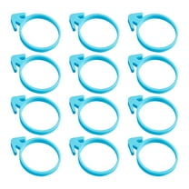 Vxdvou 12pcs Pipe Bag Cable Tie Seal Ring for Icing Bags, Reusable Silicone Binding Tool, Cake Decorating & Pastry Accessories for Kitchen Use, Plastic Connector for Cake Bags