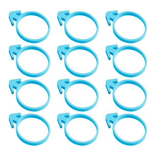 12 bridas de silicona para manga pastelera | Anillos de sellado reutilizables para bridas de manga pastelera | Herramienta para decorar pasteles | Pinzas ajustables para manga pastelera para hor