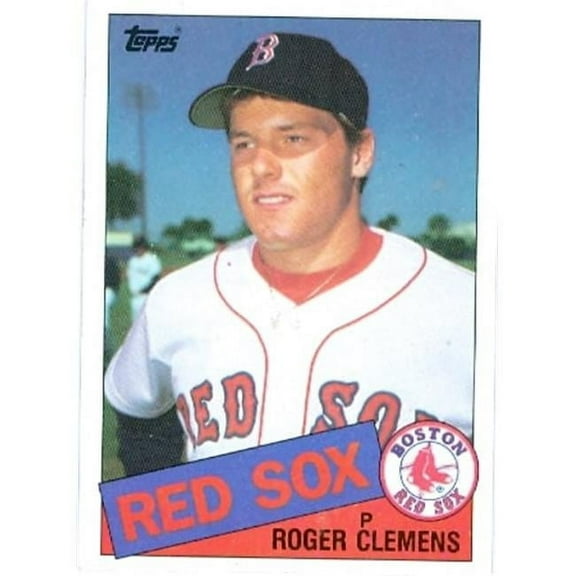 Roger Clemens 1985 Topps Baseball Card No.181 Boston Red Sox rookie card