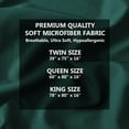 thumbnail image 5 of Alazuria Fitted Bed Sheet Microfiber 120 GSM, Queen – Emerald Green, 5 of 5