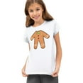 thumbnail image 3 of Christmas Gingerbread Man Unisex Youth T Shirt, 3 of 5