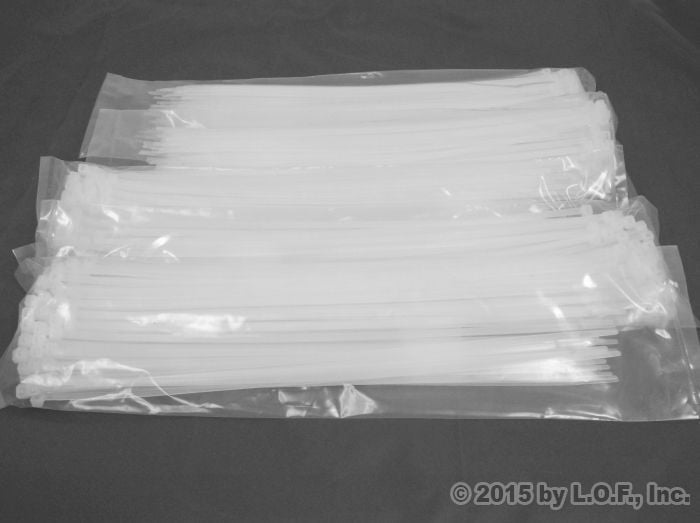 Red Hound Auto 500-Pack Heavy Duty 14 inches (50lbs) Zip Cable Tie Down Strap Wire UV Natural Nylon Wrap