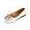 B-White, variant on Ballet Flats for Women Open Toe Slip-On Comfort Walking Shoes for Work Office Casual Daily Wear, Size 6.5