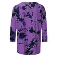 thumbnail image 5 of Neewe 3/4 Length Sleeve Women Tops Crew Neck Blouses Dressy Casual Round Neck T Shirts Loose Fit Business Work Clothes, 5 of 5