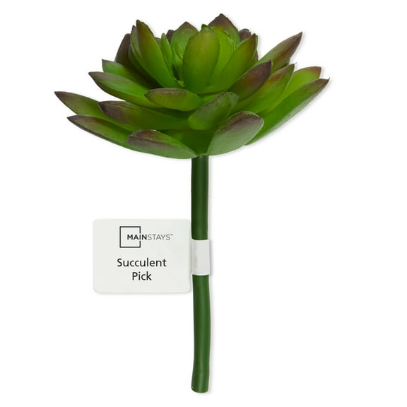 Mainstays Artificial Succulent Pick 3.5 inch x 5.5 inch Green Echeveria