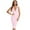 Pink, variant on BEAUKEY Women V Neck Halter HL Bandage Dress Sexy Sheath Open Back Knee Length Bodycon
